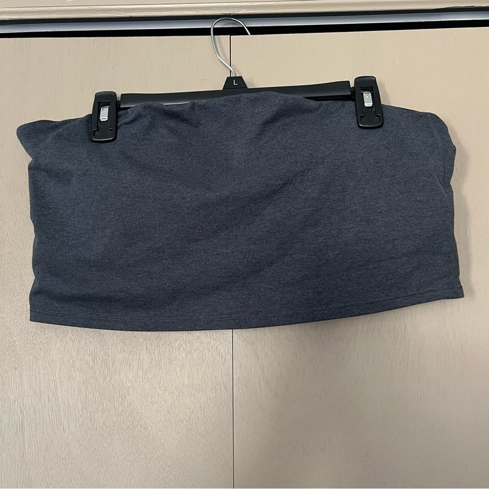 2XL P’Tula Gray/Blue Women's Bandeau Top, Mesh Lined, Padded, Athletic, Soft